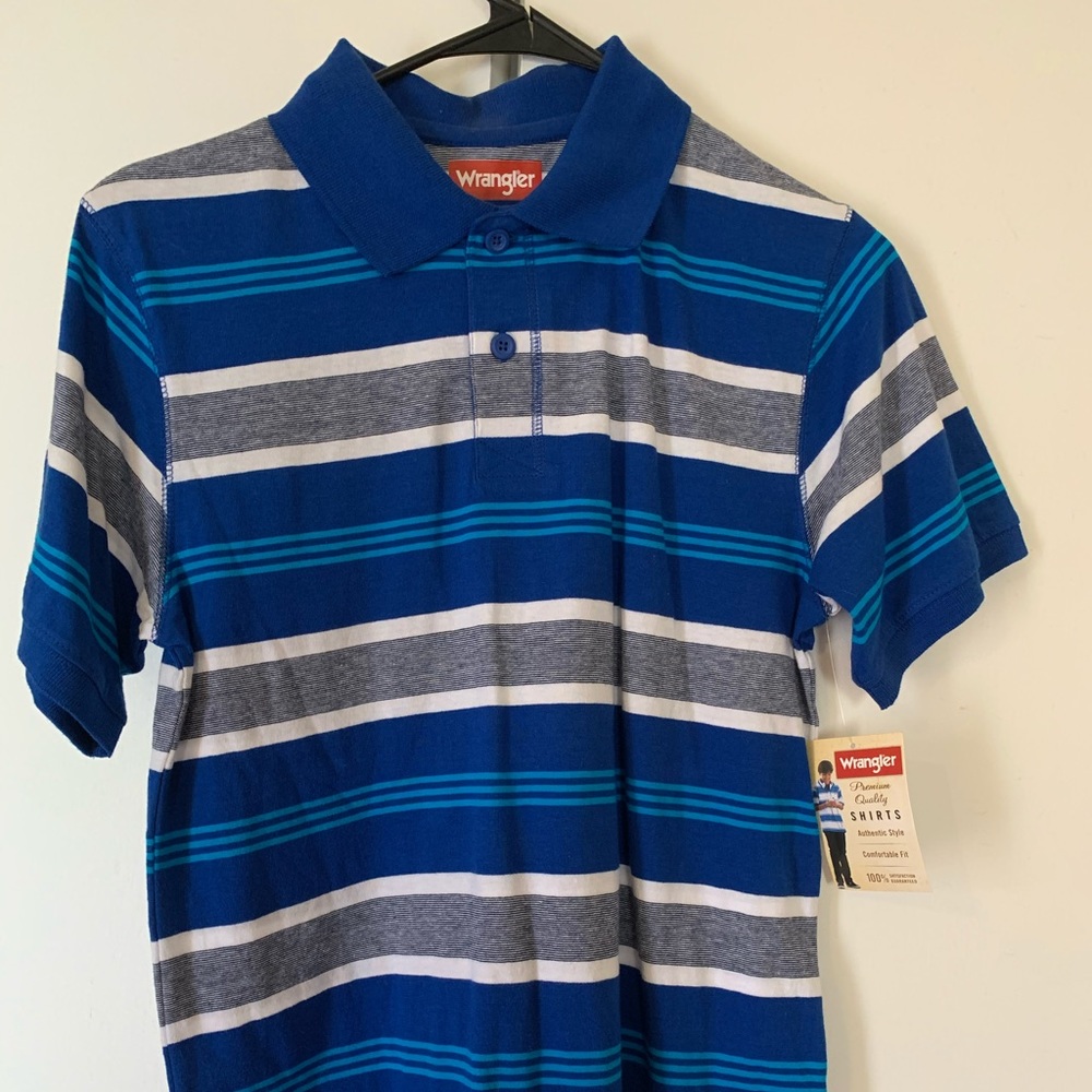Boys XL Striped Polo Shirt